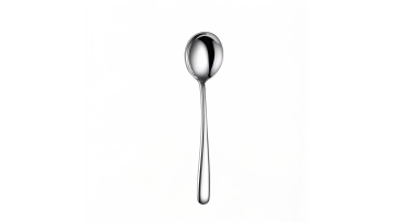 Stainless steel soup spoon can be used for adults to drink soup and eat, household round-headed deep spoon