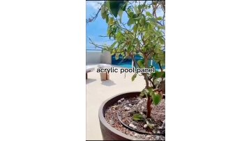 Outdoor clear thick large size acrylic glass for infinity pools acrylic swimming pool1