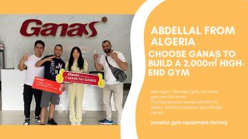 Abdellal from Algeria choose Ganas to build a 2000sqm high-end gym
