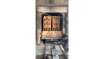 Refractory brick production