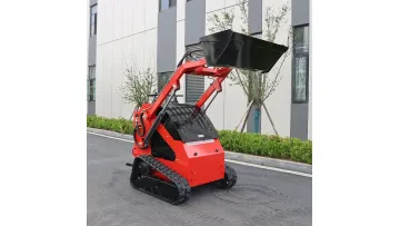 New Type T360 Mini Walk Behind Skid Steer Crawler/Wheel/Track Stand on Electric Front Loader for Sale1