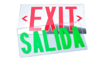 Single and Double Face Red Green Acrylic Exit Sign BOARD SALIDA parts for Mirrored  LED exit sign & emergency light1