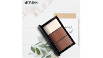 ARTMISS Private Label 3 Colors Makeup Pressed Powder Bronzer Contour Palette Make Stereo Face Quickly Three Years 3 Colors/box1