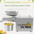 Oil Press Automatic Household FLaxseed Oil Extractor Peanut Oil Press Cold Hot Press Oil Machine 600W