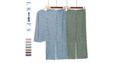 Womens Casual Satin Pajamas Long Sleeve Trousers Autumn Winter Spring Fall1