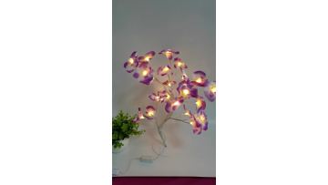 Romantic Led Orchid Magnolia Flower Tree Table Lamp For Bedside Living Room Gift Light Holiday Party Christmas Event Decor1