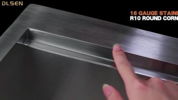 2022 New Hot-selling Kitchen Sink Modern 304 Double Bowl Stain Square YF-DD9645A 5 Years Guarantee Brushed CN GUA1