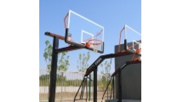 Height Adjustable Fixed Inground Basketball Hoop Stand for Outdoor Basketball goal1