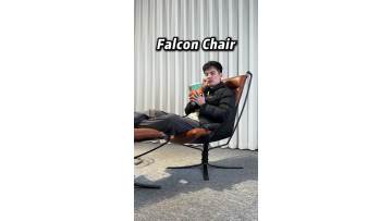 High-grade brown leather lounge chair