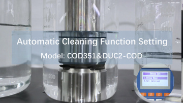 COD Sensor Automatic Cleaning Function Setting
