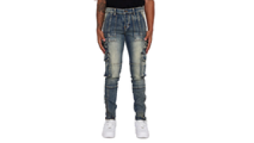 Factory Hot Selling Men's Muilt-Pocket Ripped Jeans Straight Slim Fit Patchwork Men's Jeans Trousers1