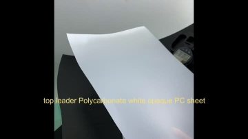top leader Polycarbonate white opaque PC sheet