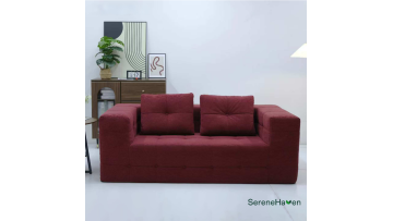 H051 Corduroy Loveseat Sofa by SereneHaven - Compressed
