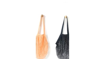 Function custom logo wholesale market foldable mesh bag handle organic shopping cotton produce cotton net bag1