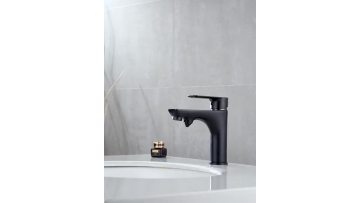 black faucet