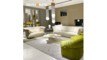 Italian Luxury Four-Person Leather Sofa Modern Design Style Hotel Villa Model Room Flat Genuine Leather Material luxury sofa1