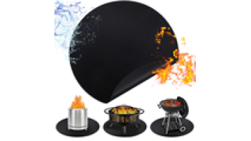 27 36 38 48 inches Under Grill Mat for Outdoor Grill Fireproof Fireplace Fire Pit Mat Oil Proof Waterproof Under Floor BBQ Mat1
