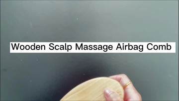 Wooden Scalp Massage Airbag Comb