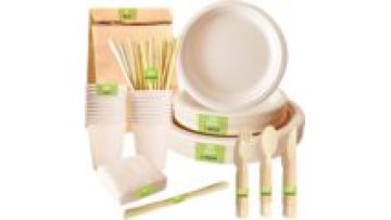 Sugarcane Bagasse Paper Plates Sets Wholesale Supplier1
