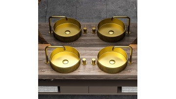 Lustrous Bathroom Vanity Basin Round Washing Bowl