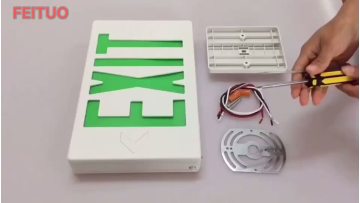 LED exit emergency light UL exit sign  with battery backup1