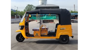 Yellow tuk-tuk electric tricycle