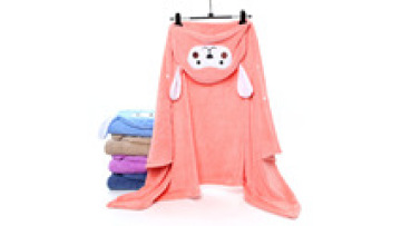 Super Soft Cute Rabbit Cartoon Bathrobe for Kids - High Quality Girls Robe1