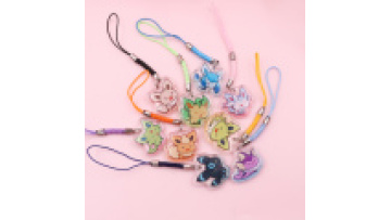 Customized Mini Gradient Acrylic Keychain Custom  Anime  Keychain Promotional Business Gifts1