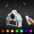 Equantu Muslim Gift Al Bluetooth Free Download MP3 Quran Speaker with 8G APP Control Changeable LED Clock Holy Al Koran Player