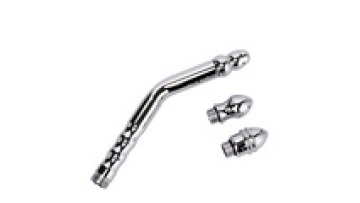 Metal 3-Nozzle Sex Toy for Anal and Vaginal Cleaning, Massage, and Shower Enema1
