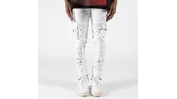 OEM Custom Plus Size Ripped Hip Hop Rapper Men's Jeans Skinny Jeans Manufactures1