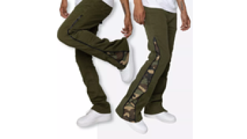 Designer Pants for Men Stacked Mens Camouflage Flare Denim Custom Zipper Jeans1