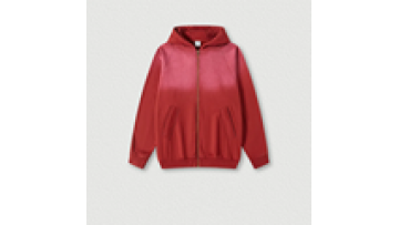 OEM Wholesale Zipper Hoodies Distressed Applique Embroidery Stone Wash Zip Up Hoodie Men1