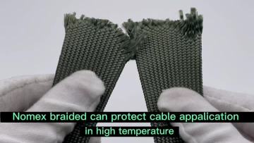 nomex braided sleeve.MP4