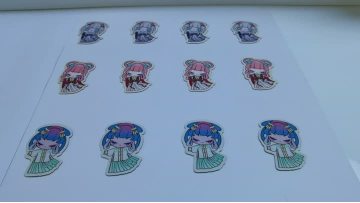 special laser-shaped woven label