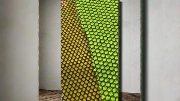 Wholesale Two-color Sandwich Mesh Fabric Soft and Breathable Soccer Mesh Three-layer Mesh Fabric Luggage and Shoes Fabrics1