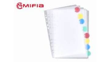 pp divider with colored tab