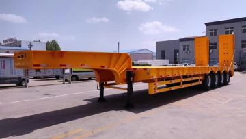 4 axles lowbed semitrailer