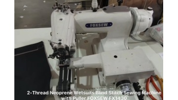 2-Thread Neoprene Wetsuits Blind Stitch Sewing Machine with Puller FOXSEW FX1430