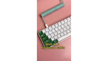 High quality coiled cable with aviator connector usb C and USB A port USB keyboard cable Mechanical keyboard type C cable1