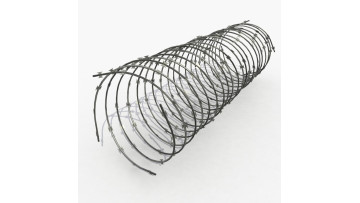 Galvanized coil flat helical razor barbed wire fence series blade marine galvanized razor barbed concertina wire1