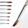 7 Sizes Nylon UV Gel Brush Liner Painting Pen Acrylic Drawing Brush for Nails Liquid Glitter Handle Nail Art Tool Manicure Paint