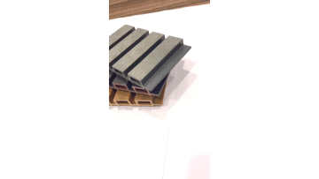 Outdoor Fluted Laminated Cladding Exterior Waterproof PVC Cladding Garden Outdoor Wooden Grain PVC Solid Wpc Wall Panel1