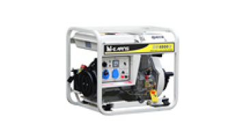 5000 Watt power yellow color electric start single phase portable diesel generator1