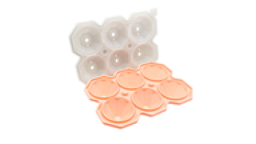Wholesale  Large Diamond Shaped  Ice Cube Trays Reusable Silicone Ice Mold BPA free  6 cavities diamond ice cube trays 2 in 11