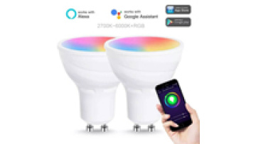 LOHAS 2024 5W GU10 RGB WiFi Smart LED Light Bulb with Tuya App and Voice Control1