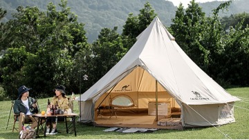 Camel Tent 6-9 Person Picnic Cotton Canvas High Quality Outdoor Camping Pyramid Tent for Camping1