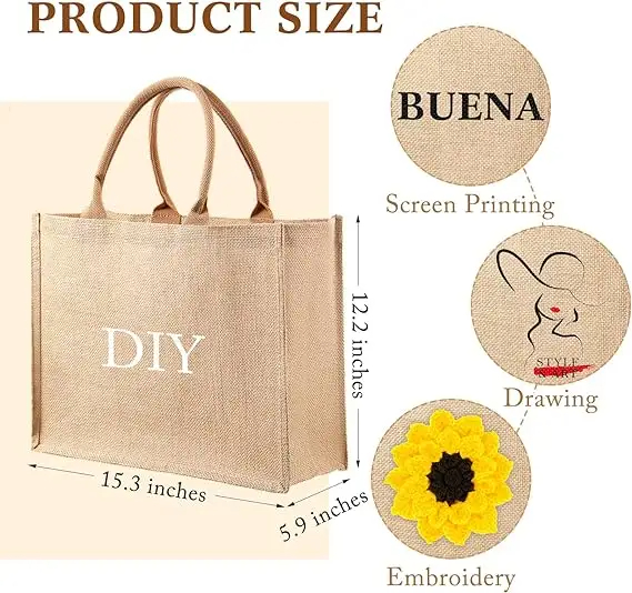 burlap gift bags