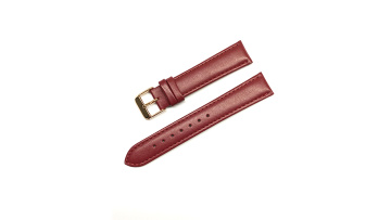 Leather watch strap