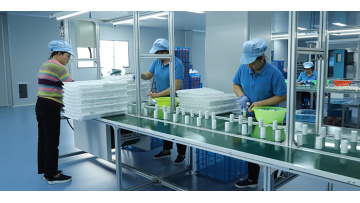 Airless bottle production workshop